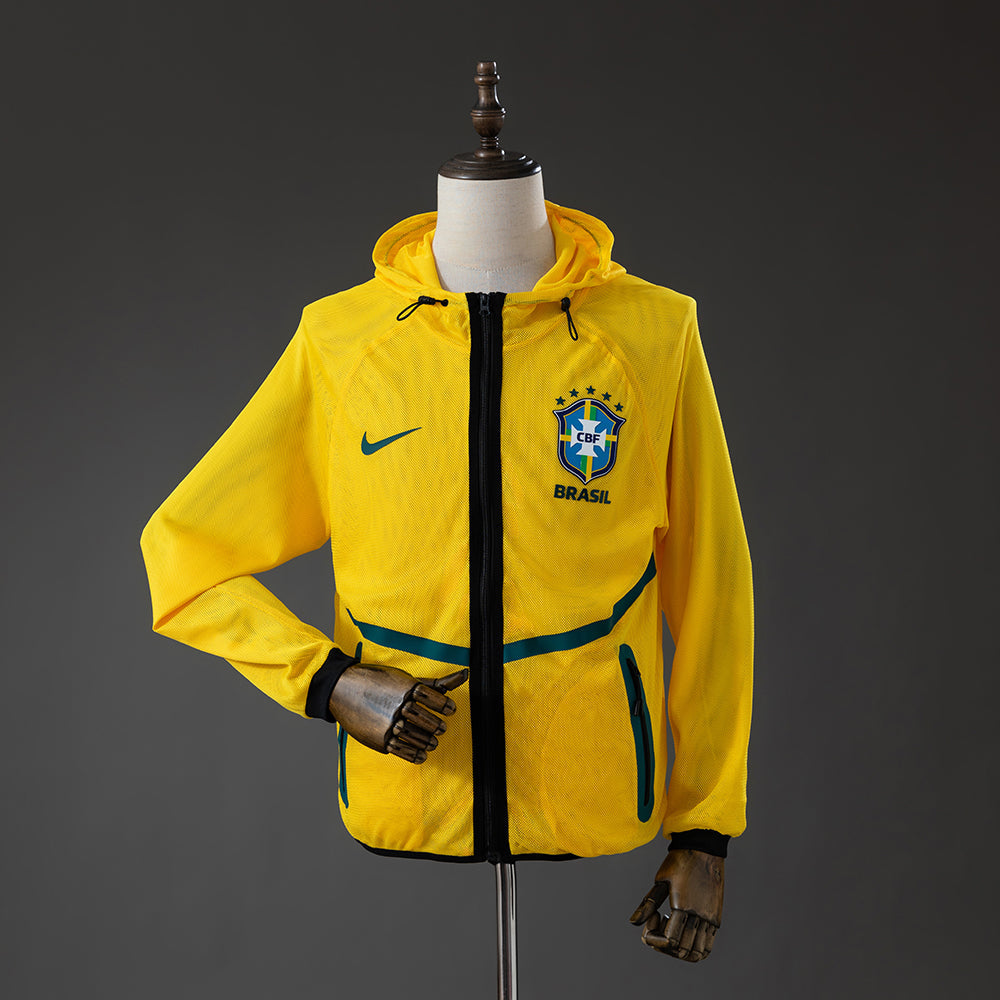 Brazil 2026 Men's Football Anthem Jacket - Yellow – BAIMANKITS