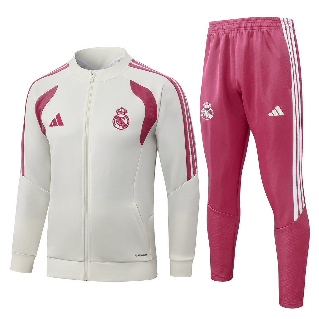 Real Madrid Pink Strike - Full Zip Tracksuit