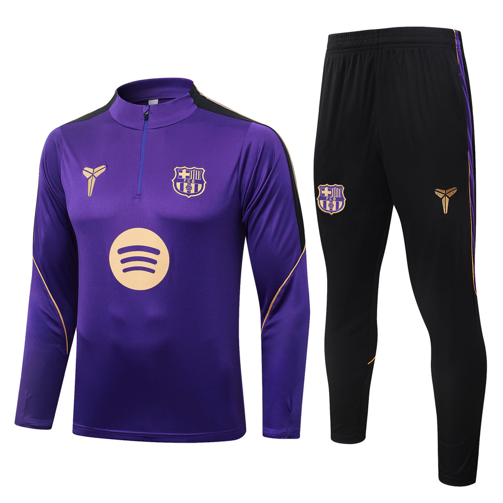 Barcelona Purple Gold - Half Zip Tracksuit