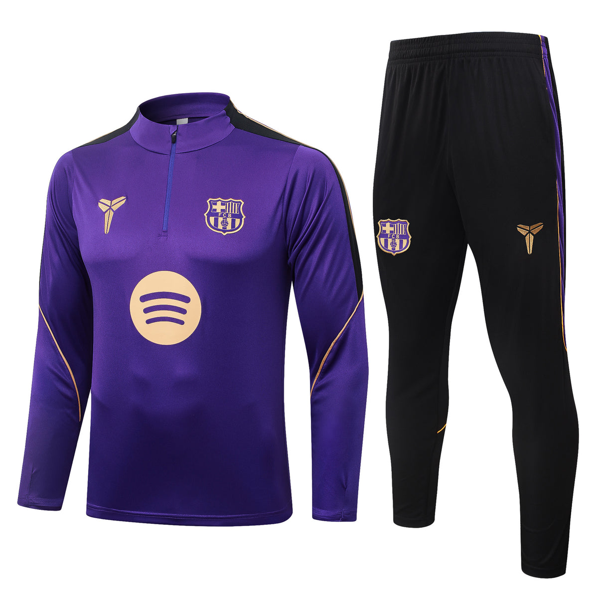 Barcelona Purple Gold - Half Zip Tracksuit