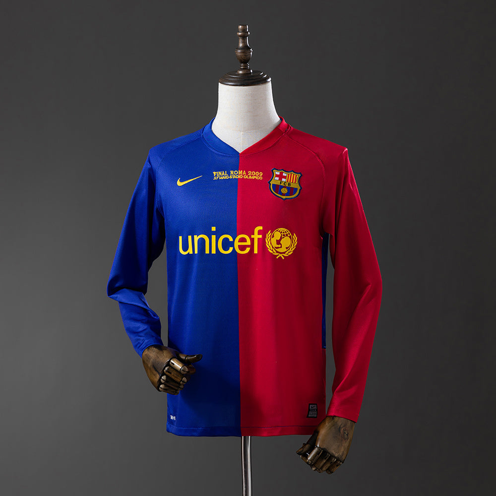 Retro long sleeves Barcelona 08/09 Champions League