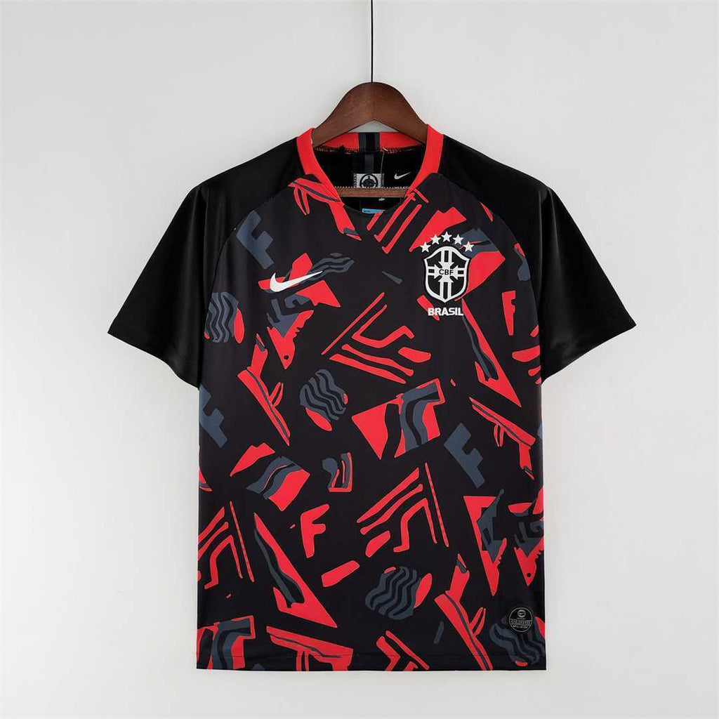 2022 Brazil training suit red black