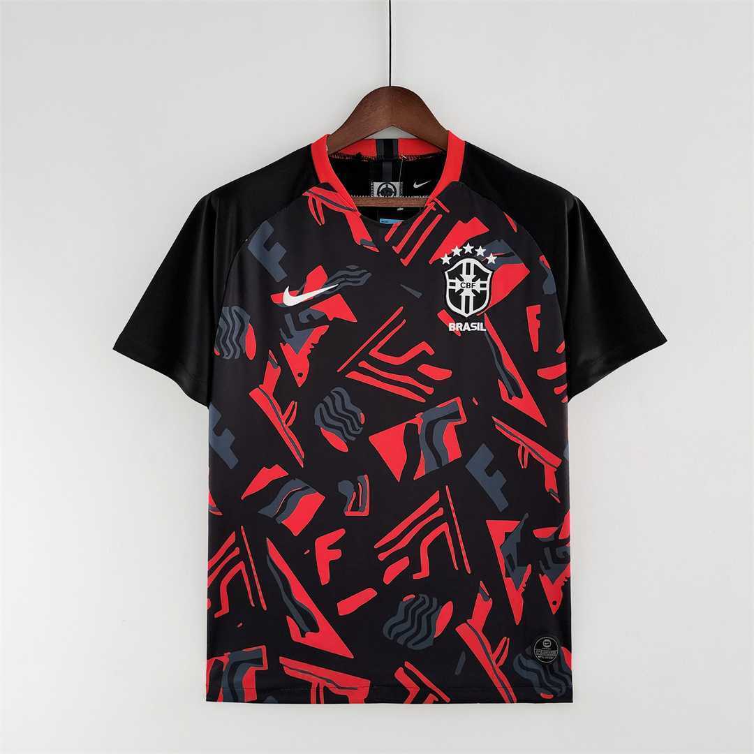2022 Brazil training suit red black