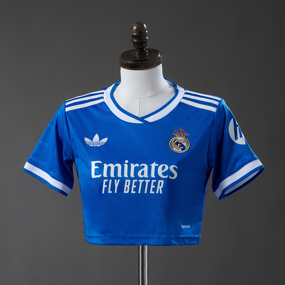 Real Madrid 25/26 Third Away Women's crop top style - By Baimankits
