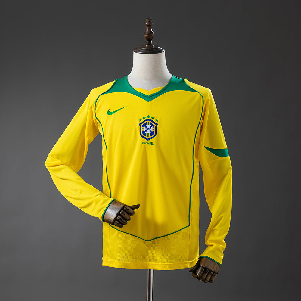 Brazil 2004 Home Long-Sleeved Retro