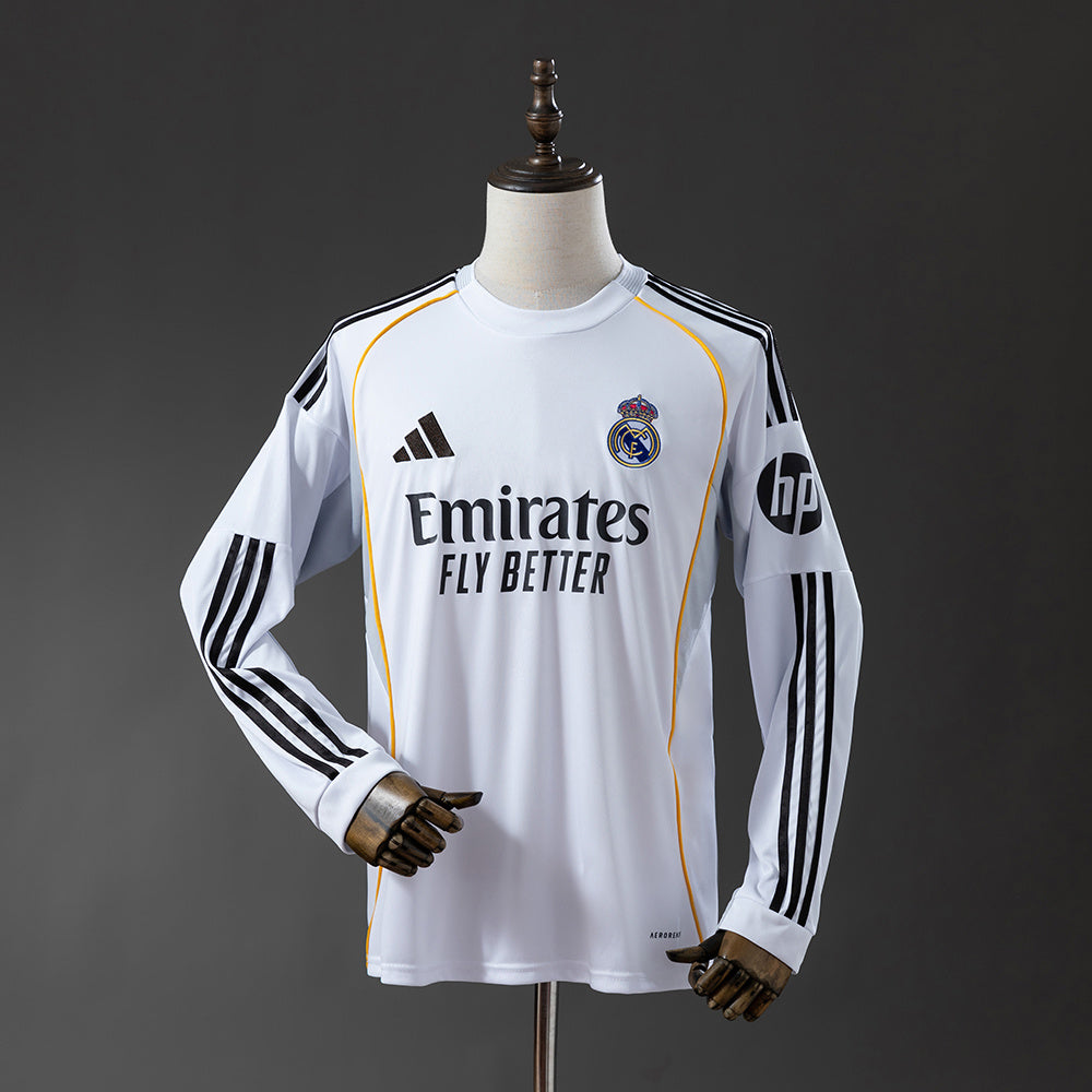 Real Madrid 25/26 Home Long Sleeve