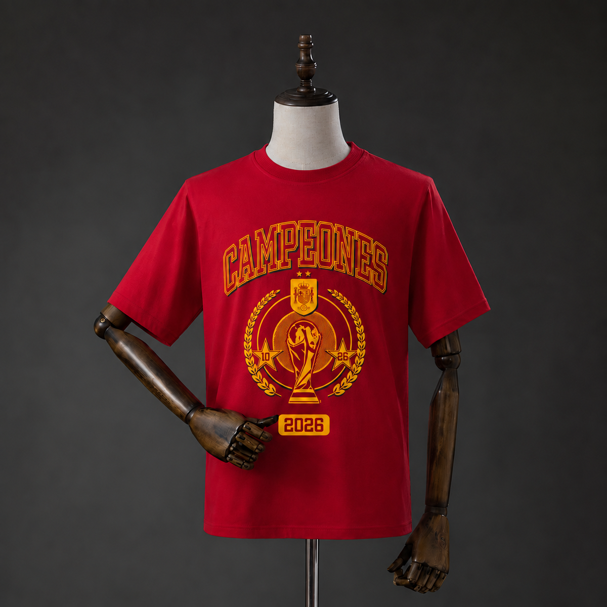 Spain "We Are Champions" T-Shirt Red
