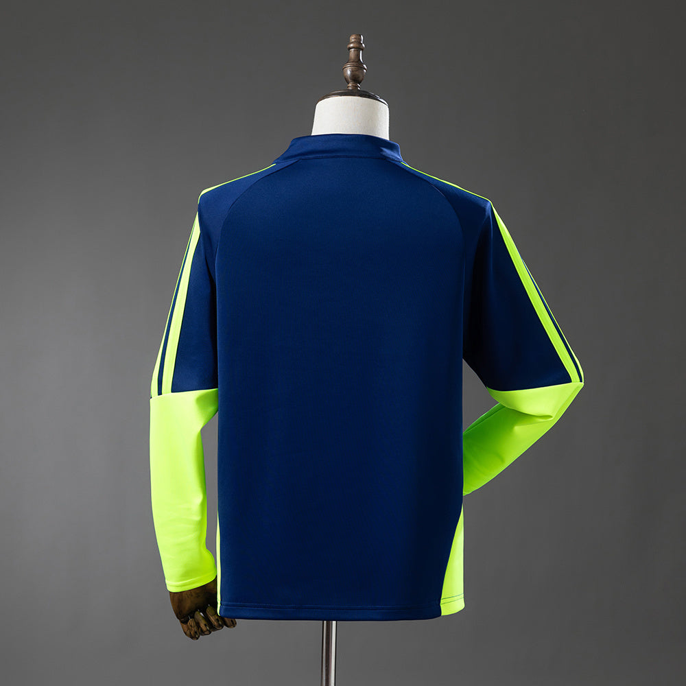 Scotland 2026 Training Top Navy Blue & Fluorescent Green