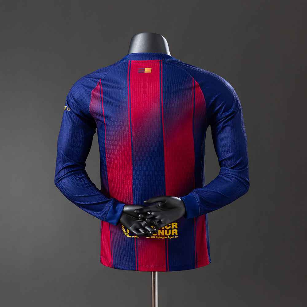 Barcelona 25/26 Home Long Sleeve Player Version