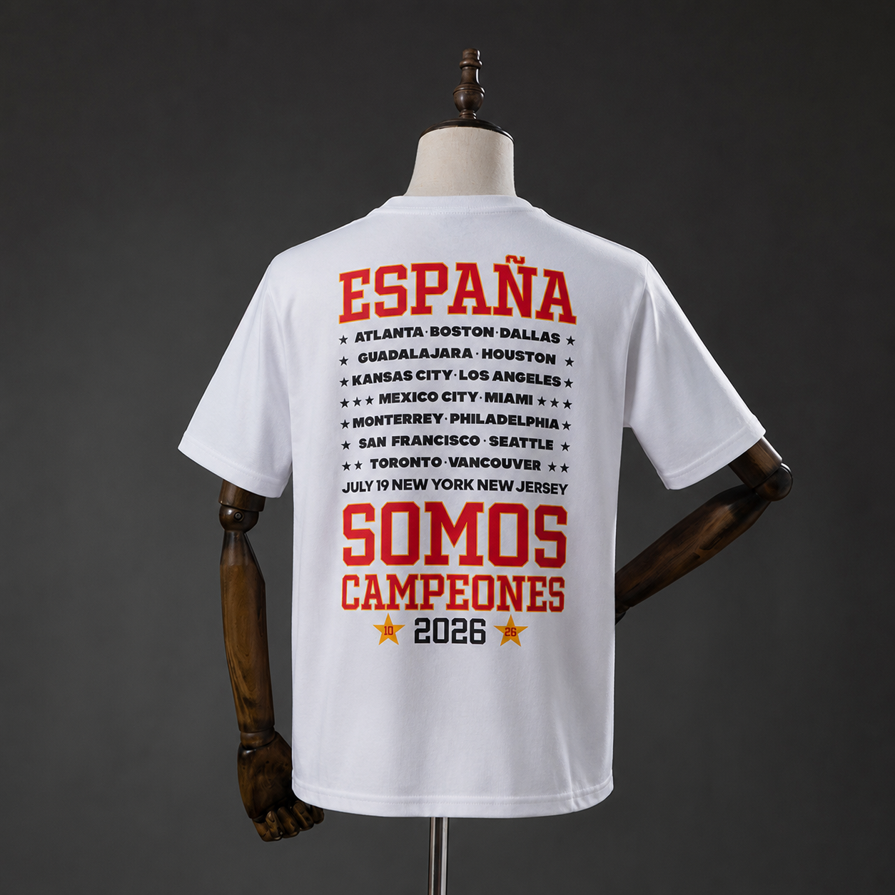 Spain "We Are Champions" T-Shirt White