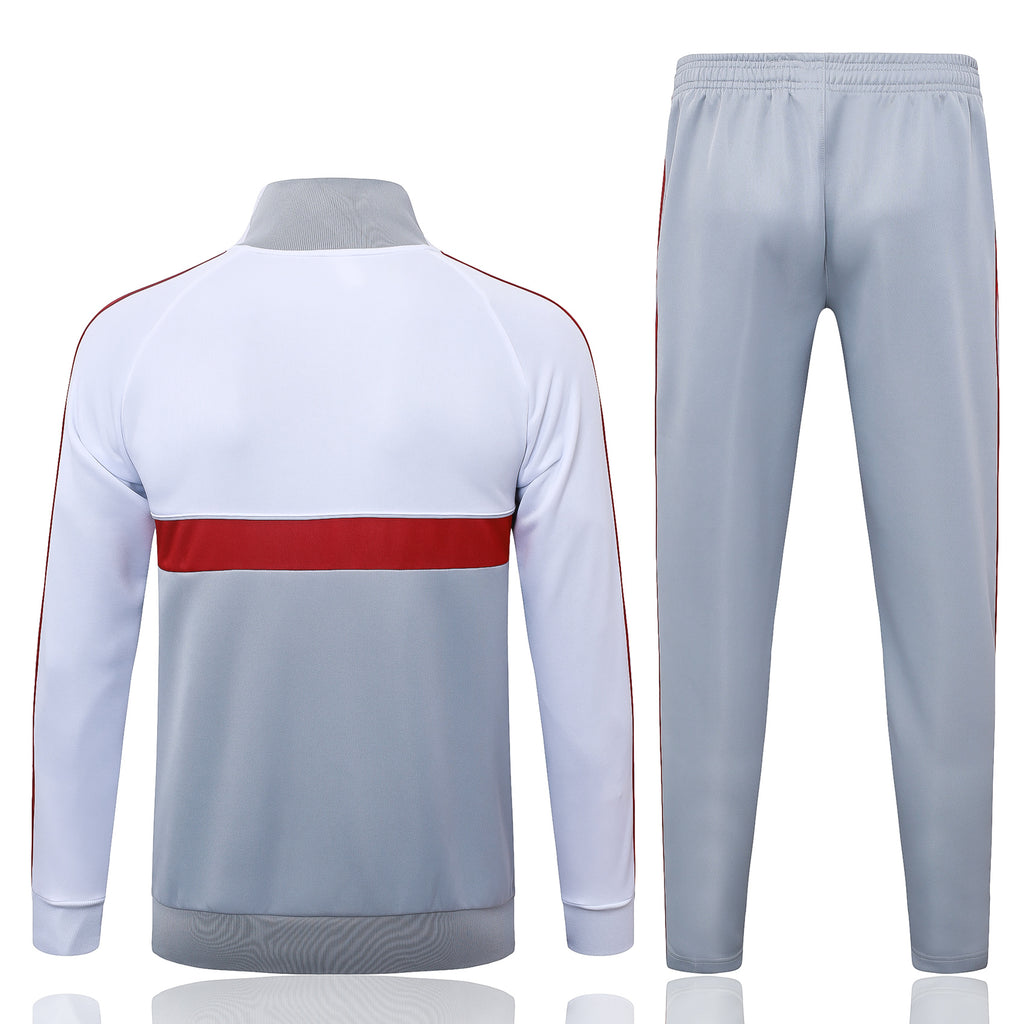 Liverpool Classic White - Full Zip  Tracksuit