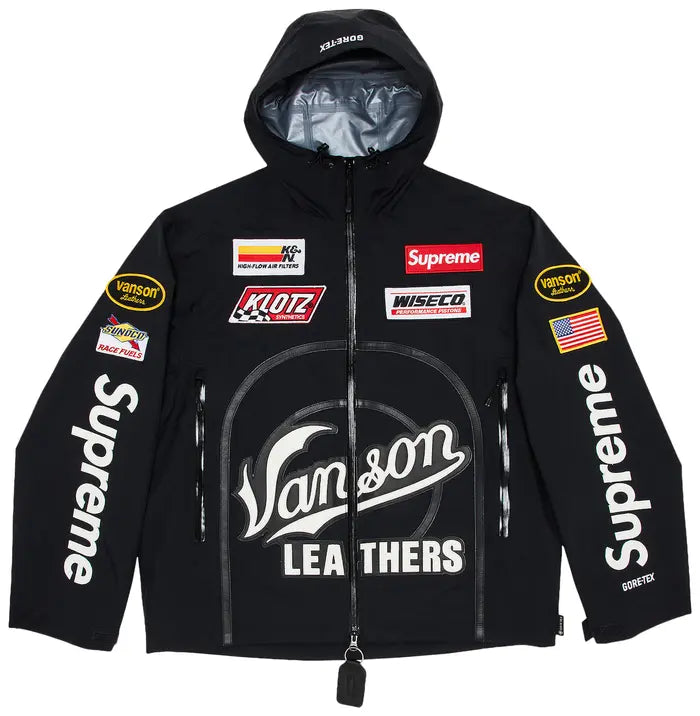 Supreme x Vanson Leathers GORE-TEX Shell Jacket 'Black'