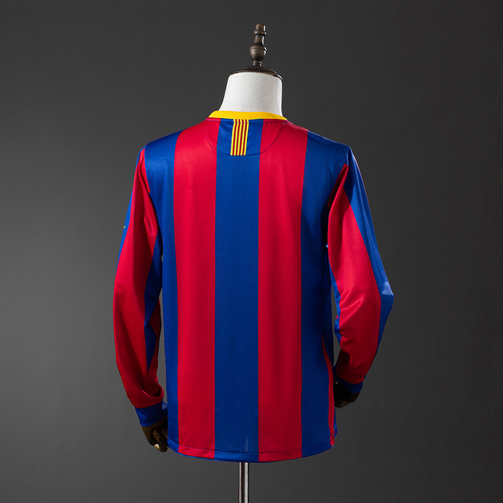 Barcelona 2010/11 Home Champions League Edition Long Sleeve Retro