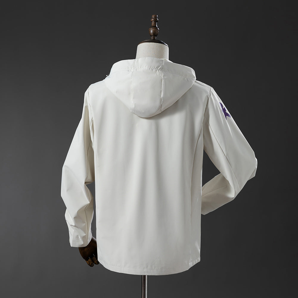 Brazil Windproof Jacket - White - By Baimankits