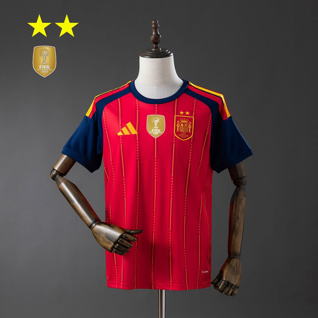 26/27 Spain Home - 2 Stars World Cup Champions