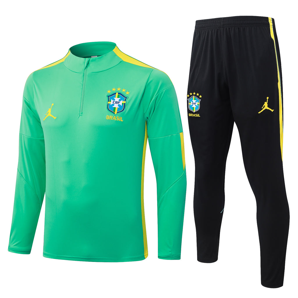 Brazil Green Thunder - Half Zip Tracksuit