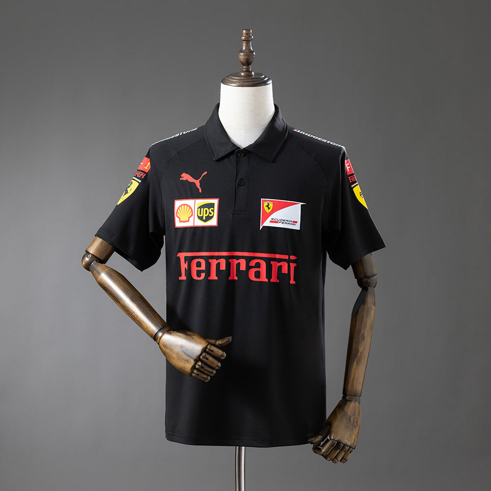 Scuderia Ferrari F1 2025 Black Polo