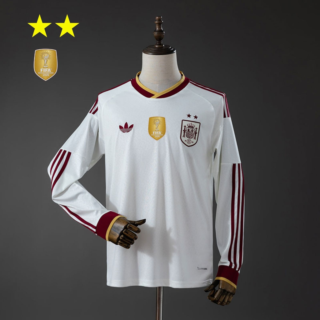Spain 2026 Away 2-Star Champion Edition Long Sleeve