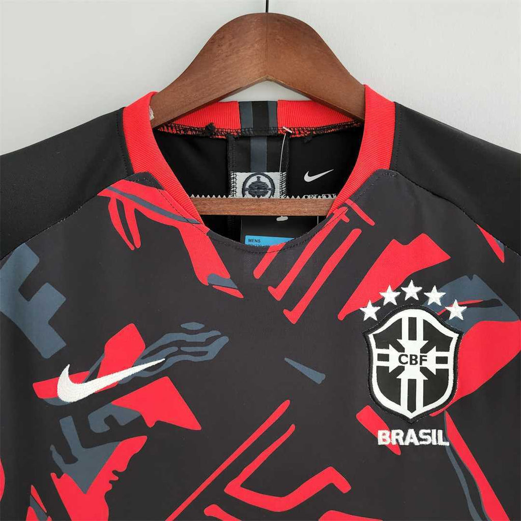 2022 Brazil training suit red black