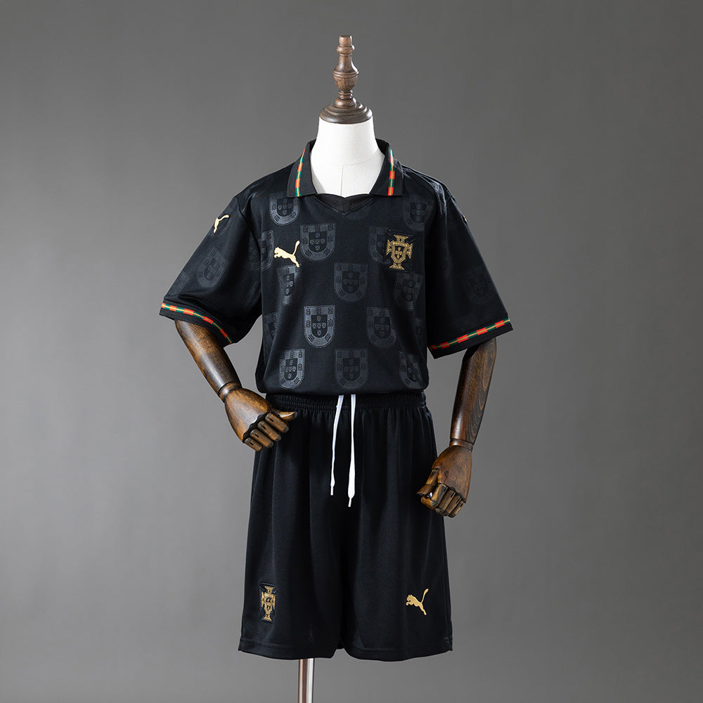 Portugal 2026 Black Kids Kit