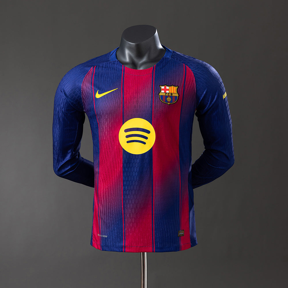 Barcelona 25/26 Home Long Sleeve Player Version