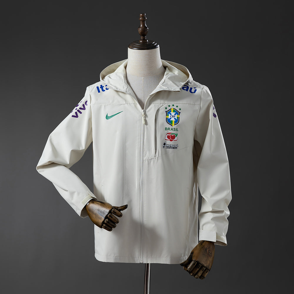 Brazil Windproof Jacket-Off White