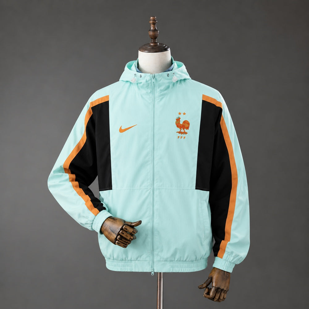 France 2026 Full Zip Jacket - Cyan