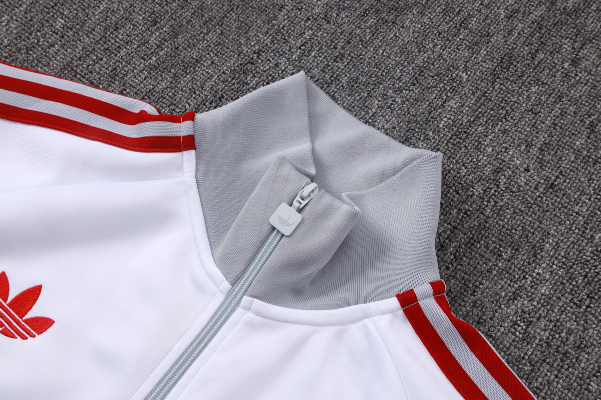 Liverpool Classic White - Full Zip  Tracksuit