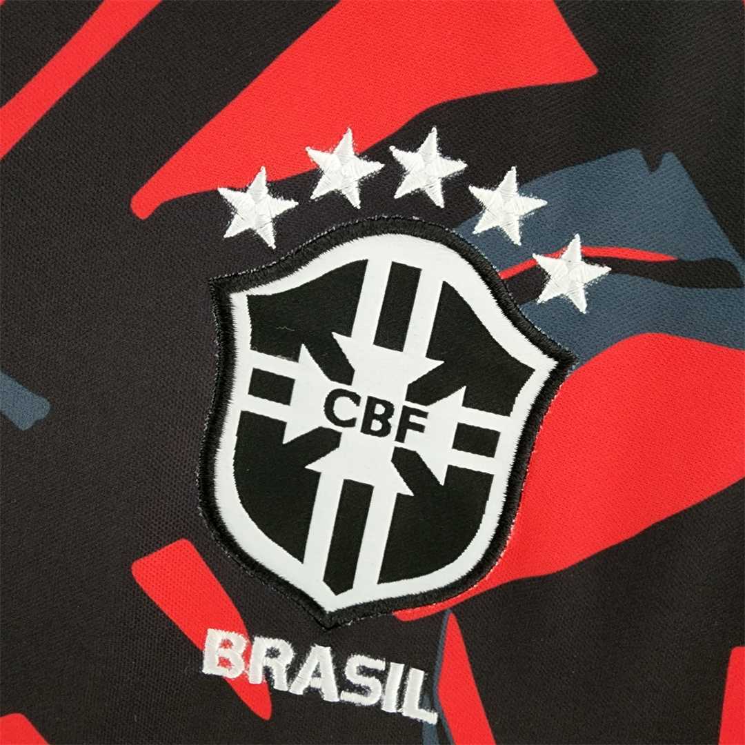 2022 Brazil training suit red black