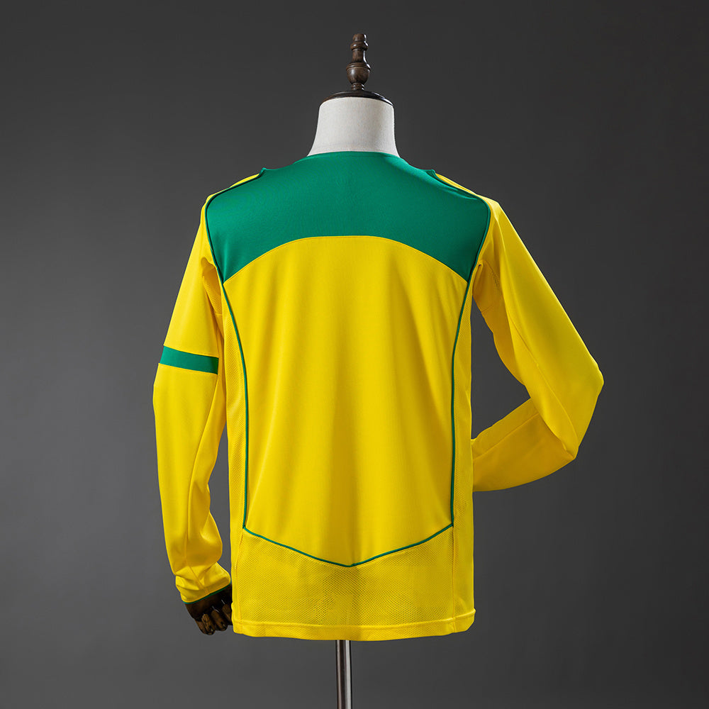 Brazil 2004 Home Long-Sleeved Retro