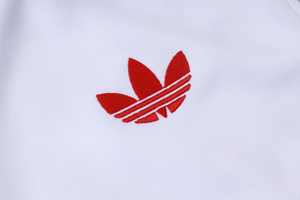 Liverpool Classic White - Full Zip  Tracksuit
