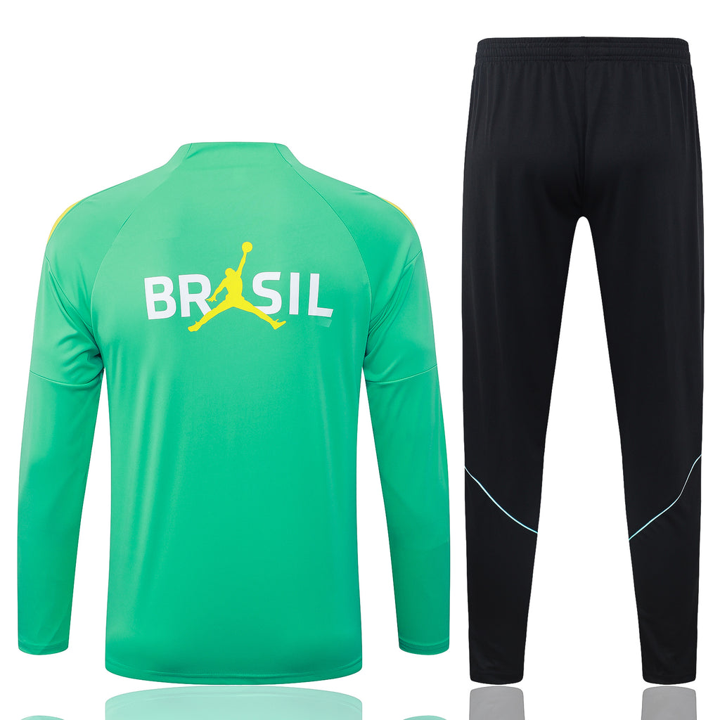Brazil Green Thunder - Half Zip Tracksuit
