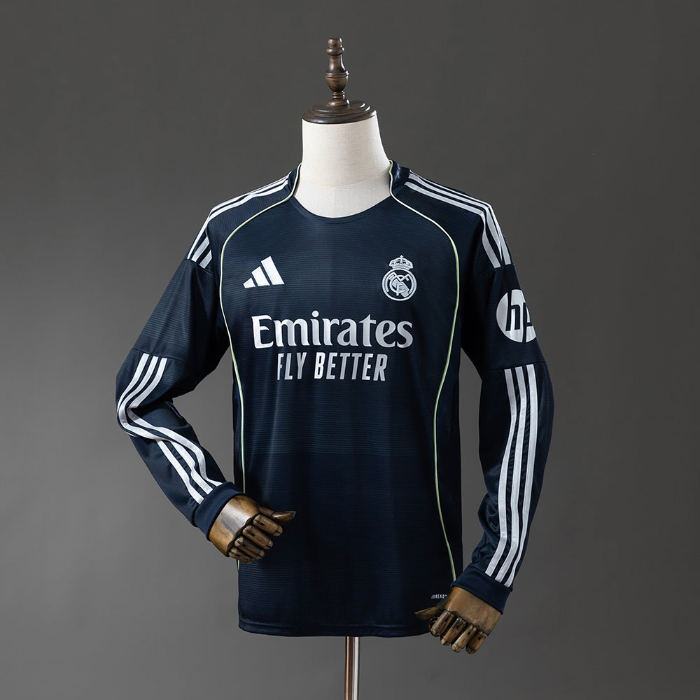 Real Madrid 25/26 Away Long Sleeve